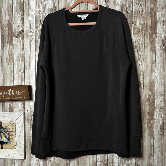 Athleta Coaster Luxe Sweatshirt – Heathered Gray – Size Medium Tall - Picture 1 of 7